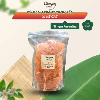 Bánh Tráng Trộn Xì Ke Cay Dẻo Mềm Changdy 250g - Đậm Vị, Tiện Lợi, Giá 55.000 VND