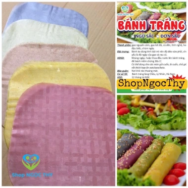 Bánh tráng vuông gạo lứt rau củ ngũ sắc Eatclean 500g - Ăn kiêng, giá chỉ 31.000₫ 3