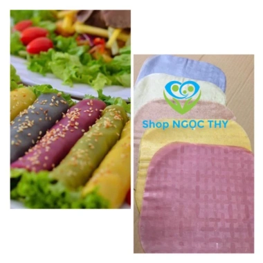 Bánh tráng vuông gạo lứt rau củ ngũ sắc Eatclean 500g - Ăn kiêng, giá chỉ 31.000₫ 8