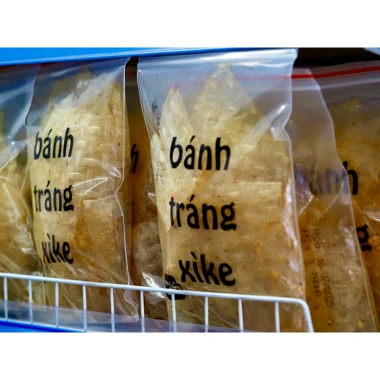 Bánh Tráng Xì Ke Siu Cay Đặc Biệt - Dẻo, Muối Tôm, Tỏi Phi, Ớt Siêu Cay - 15,000 VND
