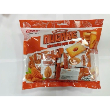 Bánh trứng hạnh nhân Nucake Việt Thái 300g - Nguyên hạt bùi béo, giòn dinh dưỡng, giảm giá 56.000₫