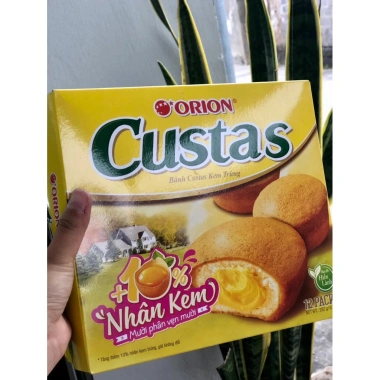 Bánh Trứng Orion Custas hộp 282g - Giá ưu đãi 72.000đ, thơm ngon, bổ dưỡng