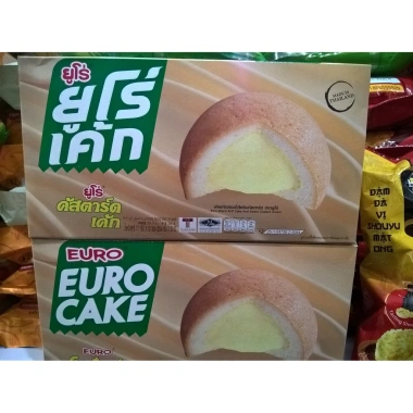 Bánh Trứng Thái Lan Euro Cake 204g - Hộp Gọn, Ngon Ngất, Giá ưu đãi 66.800 VND