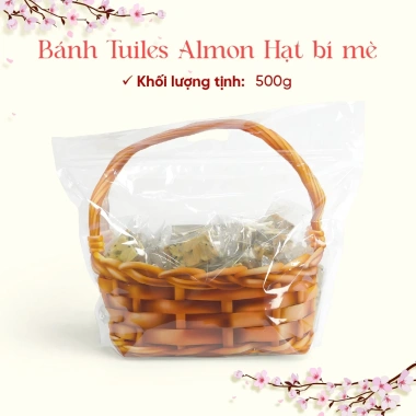 Bánh Tuiles Almon Hạt bí mè 200g OCOP Foods - Quà Tết Xuân Bính Ngọ 2.026, chỉ 73.000₫ 4