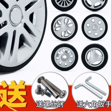Bánh xe cao su thay thế cho vali du lịch - bền, lắp nhanh, giá 81.313 VND 3