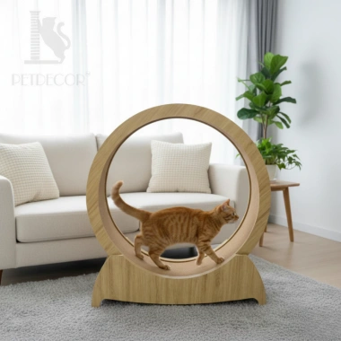 Bánh xe chạy bộ cho mèo PETDECOR CW02 gỗ MDF 100cm - Giá giảm 20%