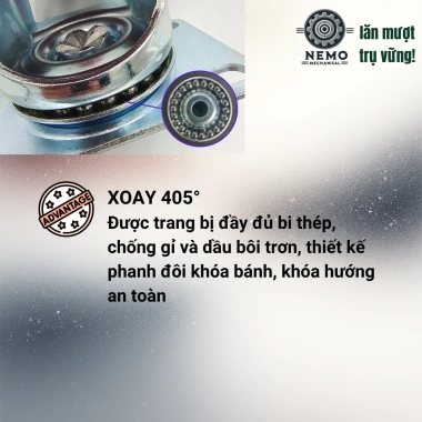 Bánh xe chịu nhiệt 280°C cho lò nướng, lò sấy công nghiệp – Giá 146,115₫ giảm từ 184,105₫ 4 Bánh xe chịu nhiệt 280°C cho lò nướng, lò sấy công nghiệp – Giá 146,115₫ giảm từ 184,105₫ 4