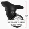 Bánh xe vali 9.3mm cả cùm - Giá ưu đãi 40.000 VND, giảm 8.000, bền, lắp nhanh 2