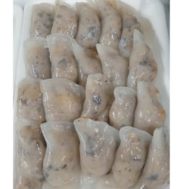 Bánh xếp thịt tôm khô nhân xào - 1 khay 20 viên, hấp hoặc chiên giòn, giảm giá 119k