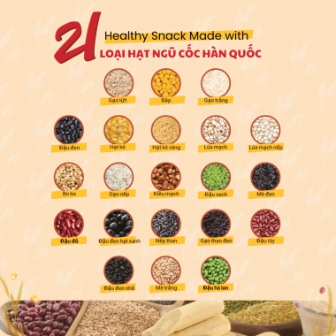 Bánh xốp ngũ cốc KEMY 21 loại hạt vị phomai - Gói 150g Hàn Quốc giá ưu đãi 84,150 VND 2 Bánh xốp ngũ cốc KEMY 21 loại hạt vị phomai - Gói 150g Hàn Quốc giá ưu đãi 84,150 VND 2