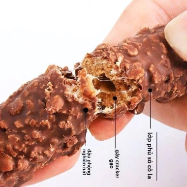 Bánh xốp phủ socola đậu phộng BiBiZan 240g - Giảm giá tới 18% chỉ 78.000₫ 4