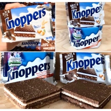 Bánh xốp Socola Knoppers Minis 200g - Giảm giá chỉ 178.000 (giá gốc 229.620), vị thơm ngọt, ăn liền tiện lợi