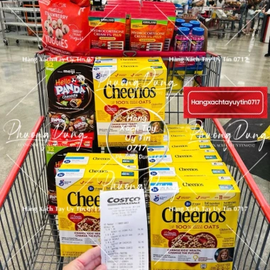 Bánh yến mạch Cheerios General Mills chuẩn Mỹ, ăn sáng & ăn dặm, giá 430.000₫