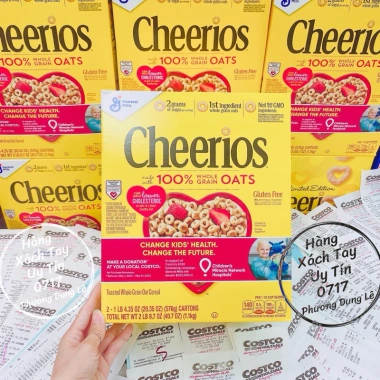 Bánh yến mạch Cheerios General Mills chuẩn Mỹ, ăn sáng & ăn dặm, giá 430.000₫ 10 Bánh yến mạch Cheerios General Mills chuẩn Mỹ, ăn sáng & ăn dặm, giá 430.000₫ 10