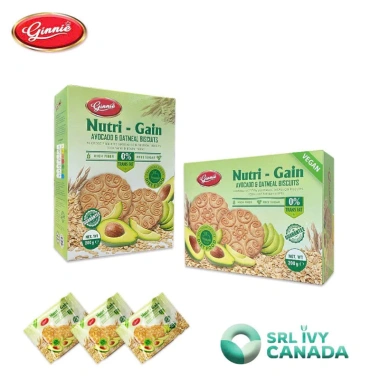 Bánh yến mạch Nutri Gain Ginnie không đường vị bơ hạt sen 200g - Giá 60.000đ