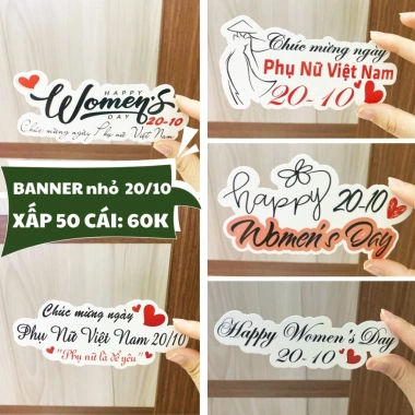Banner 8/3 xấp 50 trộn 5 mẫu Ivory 300gsm dày dặn, in sắc nét - giảm còn 60.000đ 4 Banner 8/3 xấp 50 trộn 5 mẫu Ivory 300gsm dày dặn, in sắc nét - giảm còn 60.000đ 4