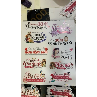 Banner Chúc Mừng 14/2, 8/3, 20/10, 20/11 - Bộ 10 Cánh Giá 14.400đ