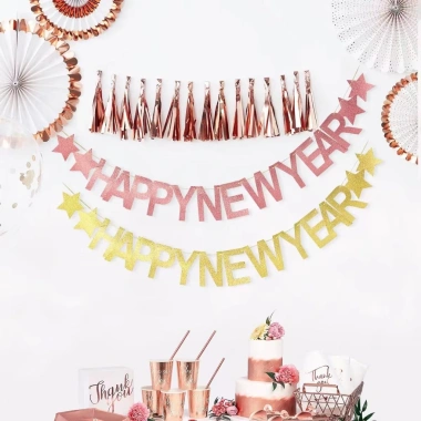 Banner Dây Chữ Happy New Year 2.026 Trang Trí Nhà Cửa Tiệc Tết Giá Ưu Đãi 24k