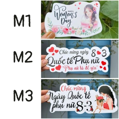 Banner Tag Chúc Mừng 8/3, 20/10, 20/11 và Ngày Nhà Giáo - 20 chiếc, chỉ 23.000₫