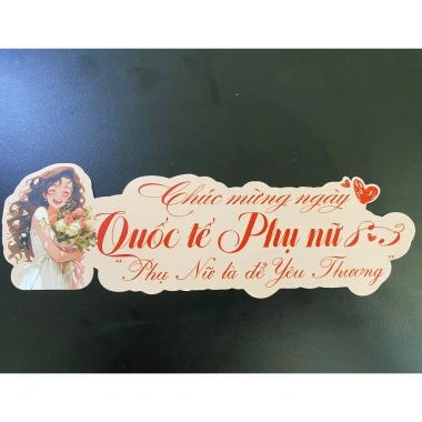 Banner Topper Thiệp Gài Cắm Hoa 8/3 20/11 20/10 - Yêu Mẹ, Yêu Vợ, Giảm còn 7.000đ
