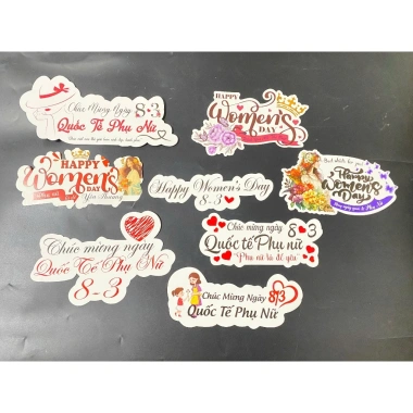 Banner Topper Thiệp Gài Cắm Hoa 8/3 20/11 20/10 - Yêu Mẹ, Yêu Vợ, Giảm còn 7.000đ