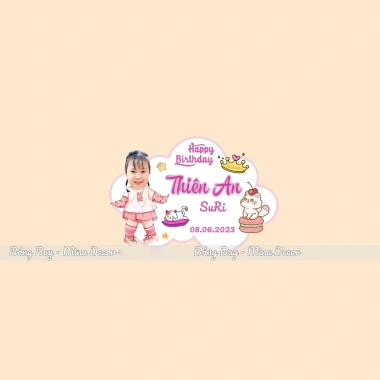 Banner treo tường sinh nhật bé 30x40cm - Giá 92.000₫, thiết kế ngộ nghĩnh, dễ lắp đặt 9 Banner treo tường sinh nhật bé 30x40cm - Giá 92.000₫, thiết kế ngộ nghĩnh, dễ lắp đặt 9