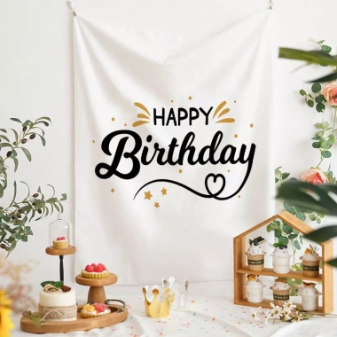 Banner Vải Happy Birthday 100x70cm và Móc Treo - Chụp Ảnh Studio, Giá Giảm 69.000₫ 4