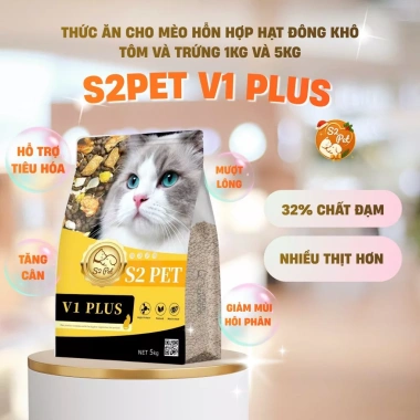 Bao 5kg Hạt Mèo S2Pet V1 V2 V3 Đạm 32% Siêu Topping - Tăng Cân, Hỗ Trợ Tiết Niệu và Tiêu Hoá, 99.000đ 7