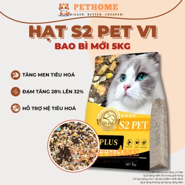 Bao 5kg Hạt Mèo S2Pet V1 V2 V3 Đạm 32% Siêu Topping - Tăng Cân, Hỗ Trợ Tiết Niệu và Tiêu Hoá, 99.000đ 10