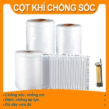 Bao Bì Cột Khí Chống Sốc Siêu Dày 25-60cm 50m - Bọc Gối Khí Bơm Hơi Đóng Gói Hàng Nặng, Bảo Vệ Chai Rượu, Giá 104.550 VND