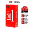 Bao cao su 001 JUNCAI Okamto Superthin Red siêu mỏng 0.01mm kéo dài thời gian quan hệ giá chỉ 59.000đ