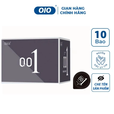 Bao cao su gai JUNCAI Dynamic 001mm siêu mỏng, nhiều gel truyền nhiệt, kéo dài thời gian quan hệ - Giá 75.000đ