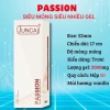 Bao cao su gia đình JUNCAI Passion 001 HA gốc nước, siêu bôi trơn, an toàn - hộp 50 (45k)