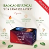 Bao cao su Juncai Lửa Băng siêu mỏng 0.01 ICE FIRE mát lạnh gel bôi 10 bcs 52mm