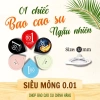 Bao cao su Juncai siêu mỏng 001 size 52mm - Gel bôi trơn kéo dài, giá chỉ 25.000₫