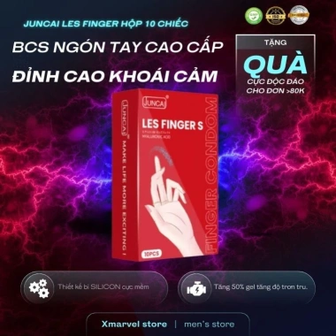 Bao cao su ngón tay Juncai LES FINGER 10 cái - Siêu mỏng, nhiều gel, hương hoa quả XMARVEL giá 66.000 dong 1 Bao cao su ngón tay Juncai LES FINGER 10 cái - Siêu mỏng, nhiều gel, hương hoa quả XMARVEL giá 66.000 dong 1