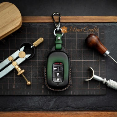 Bao chìa khóa da bò nhập khẩu Mino Crafts cho Honda City, CR-V, HR-V, Civic, Accord- Thủ công cao cấp, giảm giá 189.000₫ 5