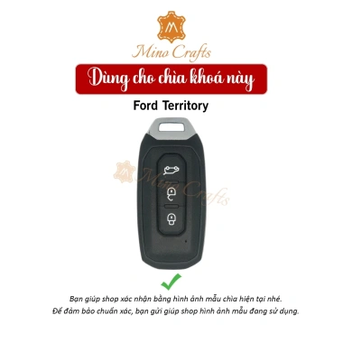 Bao da chìa khóa Ford Territory - Da bò thật, khắc tên cá nhân, đa màu sắc, giá ưu đãi 346.500₫ 2