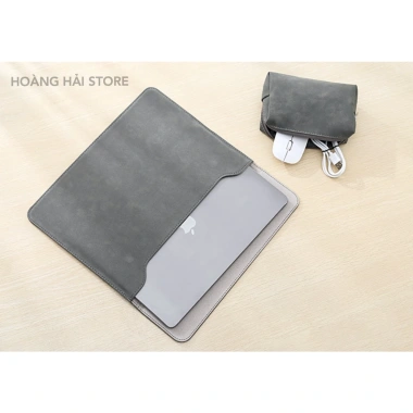 Bao da chống sốc, chống nước MacBook, Laptop, Surface kèm ví sạc & chuột - 319.000₫