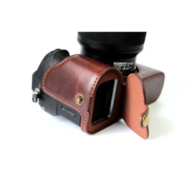 Bao da Halfcase da cho Sony A7R2 A7M2 A7R3 A7M3 A7M4 A6.000 A6.300 A6.400 - Bảo vệ chắc chắn, giảm giá 228k