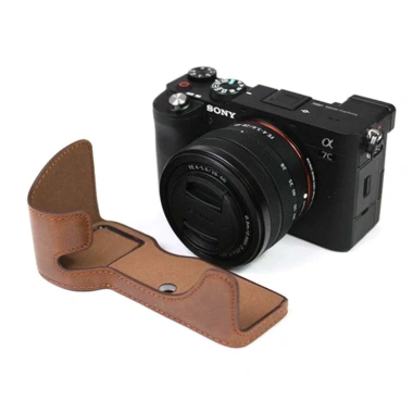 Bao da Halfcase da Sony A7C và A7CII - Bảo vệ chắc chắn, da thật, giá chỉ 222.500₫ 9