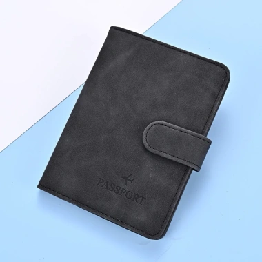 Bao da hộ chiếu da PU công nghiệp đa ngăn, chống nước và bụi, giảm giá 100.000₫