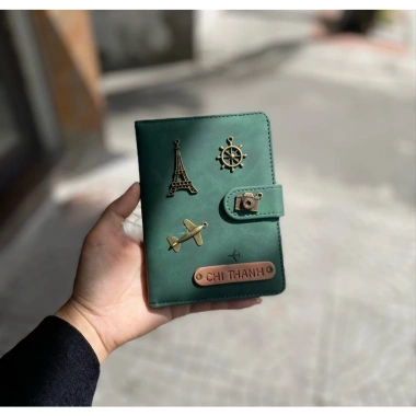 Bao Da Hộ Chiếu Handmade Nhiều Màu, Charm Đa Dạng, Khắc Tên Theo Yêu Cầu, 65,000 VND 7