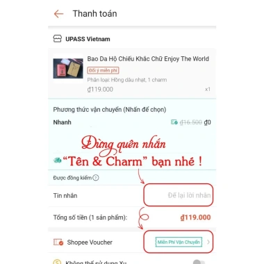 Bao Da Hộ Chiếu Màu Kem - Bảo Vệ An Toàn, Nhẹ Dáng, Giá Ưu Đãi 140k
