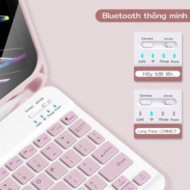 Bao da iPad Air4/5/6/7 + Bàn phím Bluetooth đa năng, tương thích iPad 7-11 inch, giảm giá 132k 4 Bao da iPad Air4/5/6/7 + Bàn phím Bluetooth đa năng, tương thích iPad 7-11 inch, giảm giá 132k 4