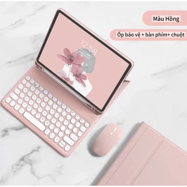 Bao da iPad kèm bàn phím và chuột Bluetooth không dây cho Air4 Air5 Air6 Air7 10.9 inch & Pro 11 inch - Giá 359.000 VND