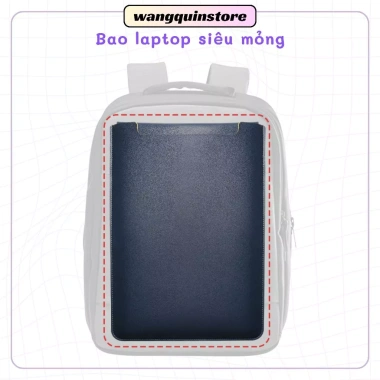 Bao da laptop cao cấp 13-14 inch PU chống nước, chống trầy, gọn nhẹ bảo vệ mỏng
