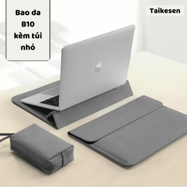 Bao da laptop MacBook mỏng nhẹ TAIKESEN đế kê, chống sốc, chống nước MacBook M2 M3 M4 2