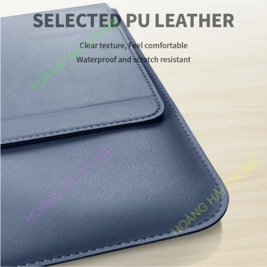 Bao da MacBook chống sốc, giá đỡ tản nhiệt & ví sạc chuột - Giảm giá 299k