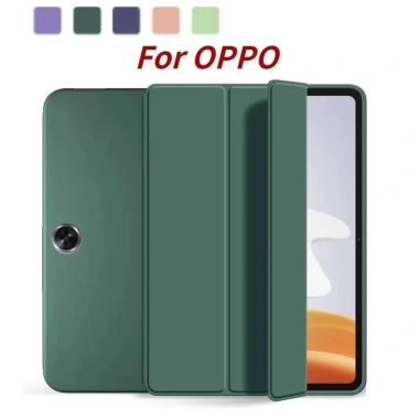 Bao Da PU Nắp Gập 3 Khúc + Giá Đỡ, Cho Oppo Pad Air2, OnePlus Pad Go, iPad Air2